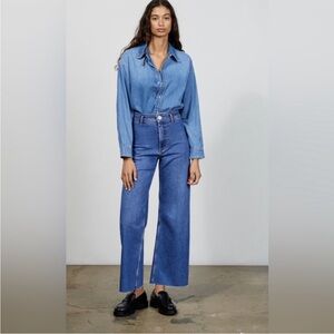 Zara Marine Layer Straight Leg Jeans